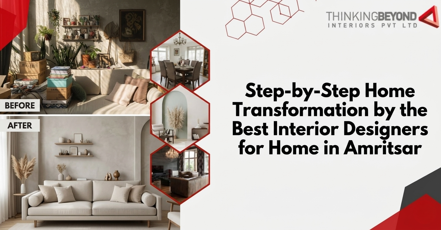 Step-by-Step Home Transformation by the Best Interior Designers for Home in Amritsar Interior Designer in Chandigarh